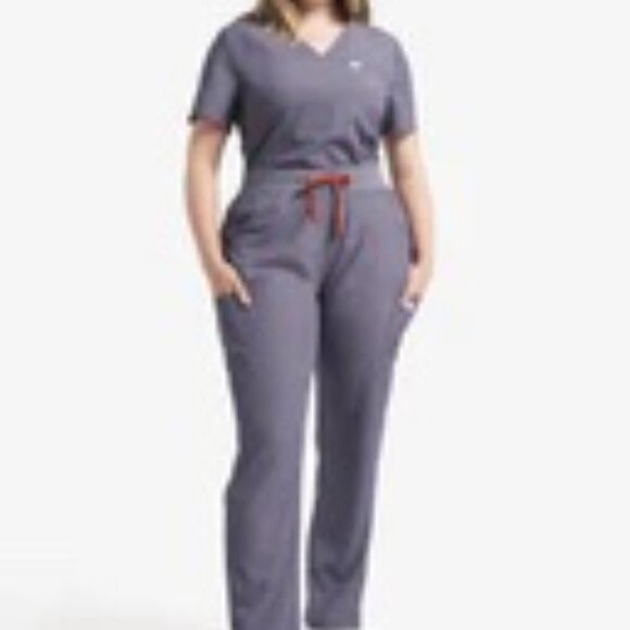Women's Gray Scrub Set - Picture 6 of 16